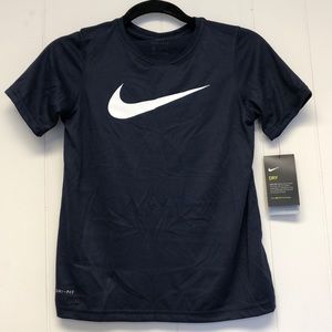 Nike Navy Blue Boy Dri-Fit shirt Size M